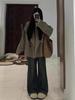 Korean Chic Hepburn Woolen Coat - Women's Mid-Length Suit Collar Jacket for Autumn/Winter