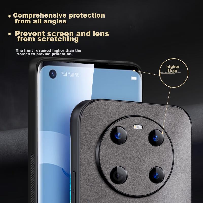 Huawei Mate 40 Phone Case, Huawei Mate 40E Protective Cover, Shockproof Lens Full Protection Soft, Simple Silicone Outer Case, WoAnd Style, Black