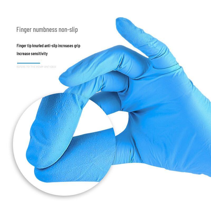 Food Grade Waterproof Nitrile Gloves: Oil Resistant, High Elasticity, Durable, Powder-Free for Kitchen Cleaning and Dishwashing