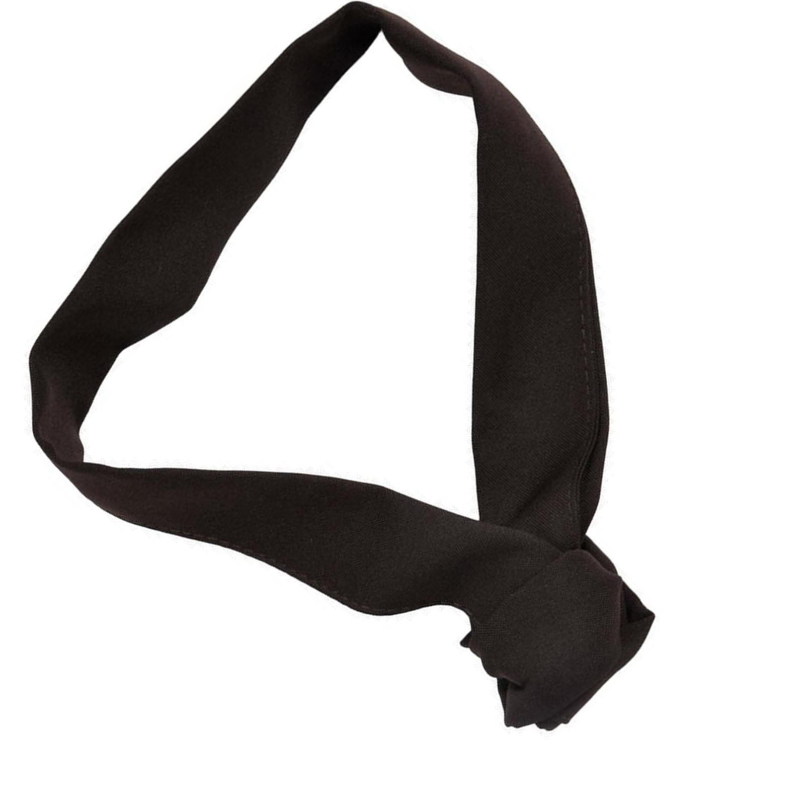 

Пот-шарф шеф-повара Влагоотводящий шейный платок Галстук для униформы кухонного и обслуживающего персонала Салфетка для пота официанта чёрный