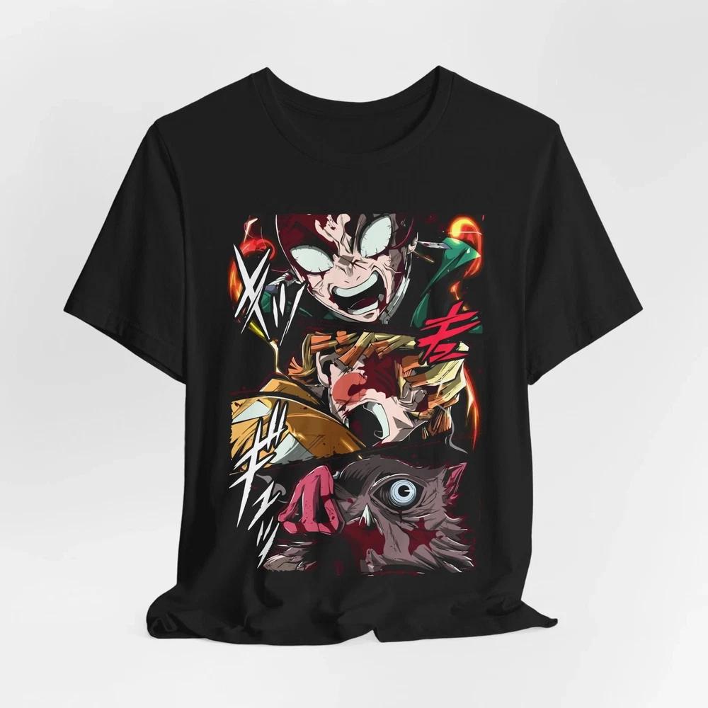 Demon Slayer Graphic Tee Anime Shirt Unisexga TShirt Japanese Cartoon Top S