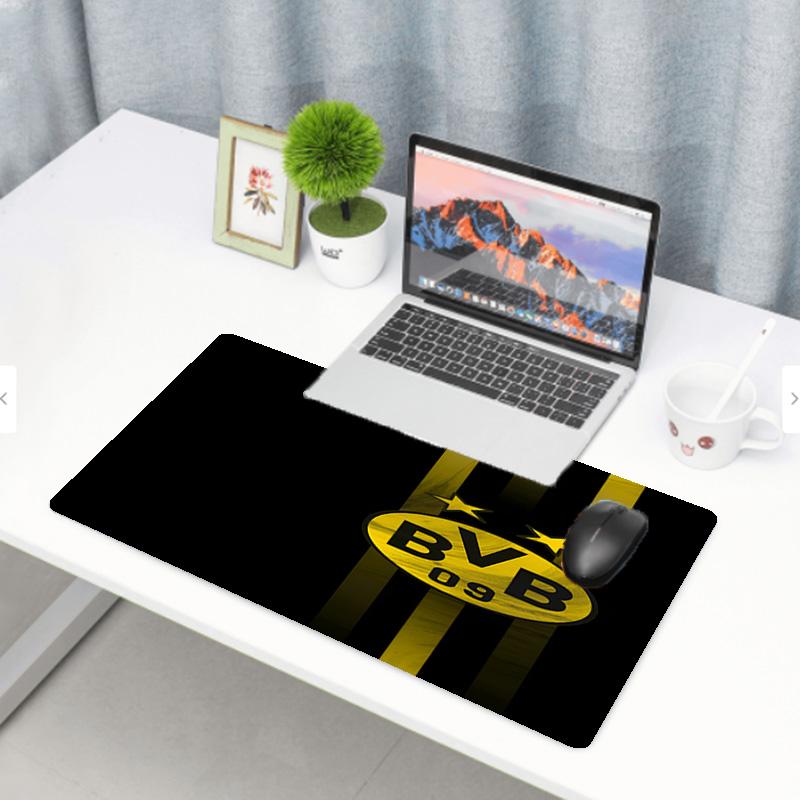 Tapis de Souris Impression Borussia Dortmund, Tapis de Bureau Antidérapant pour Clavier, pour PC Portable Gaming Travail Utilisation Quotidienne, Cadeau Surprise Cool pour Festival