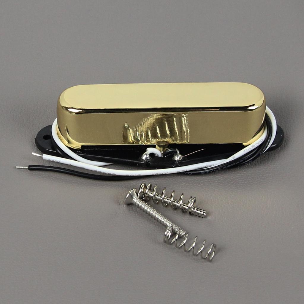 FLEOR 1pc Alnico 5 Single Coil Pickup Neck Guitar Pickup Fit TL Electric Guitar,Chrome/Gold/Black Colors Option