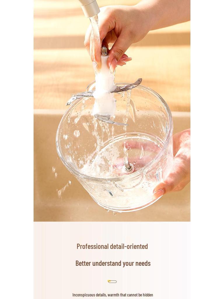 Multi-functional Electric Meat Grinder and Garlic Paste Maker with Visible Glass Bowl