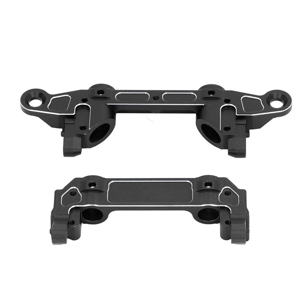 RC Bumper Mount Aluminum Alloy Front and Rear Bumper Mount Upgrade Parts for Axial SCX6 1 6 RC Crawler Car Black