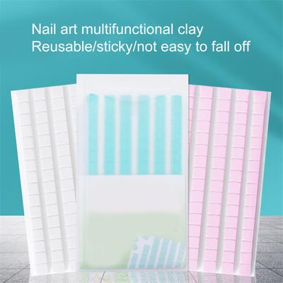 Yousheng Nail Art Clay 96 Grids Good Stickiness Flexible Reusable Removable Nail Adhesive Glue Clay Sticky Tack Putty Nail Salon Supply