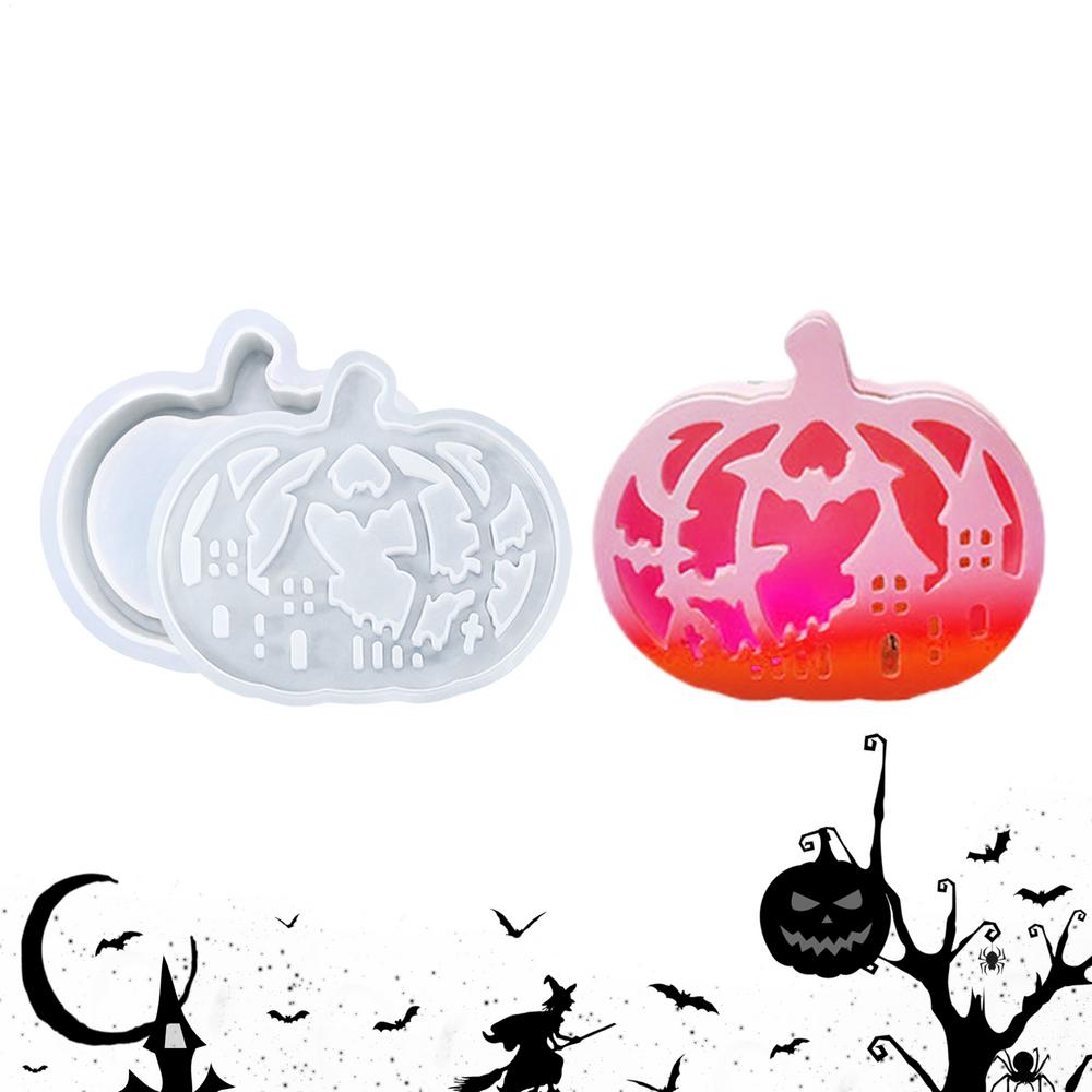 

Fall Silicone Molds Pumpkin Lamp Thanksgiving Silicone Molds Resin Casting Craft Supplies For Halloween Decorations Plaster