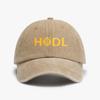 Bitcoin HODL Graphic Print Baseball Cap Adjustable Low Profile Casual Dad Hat Unisex Fashion Vintege Washed Denim Hats