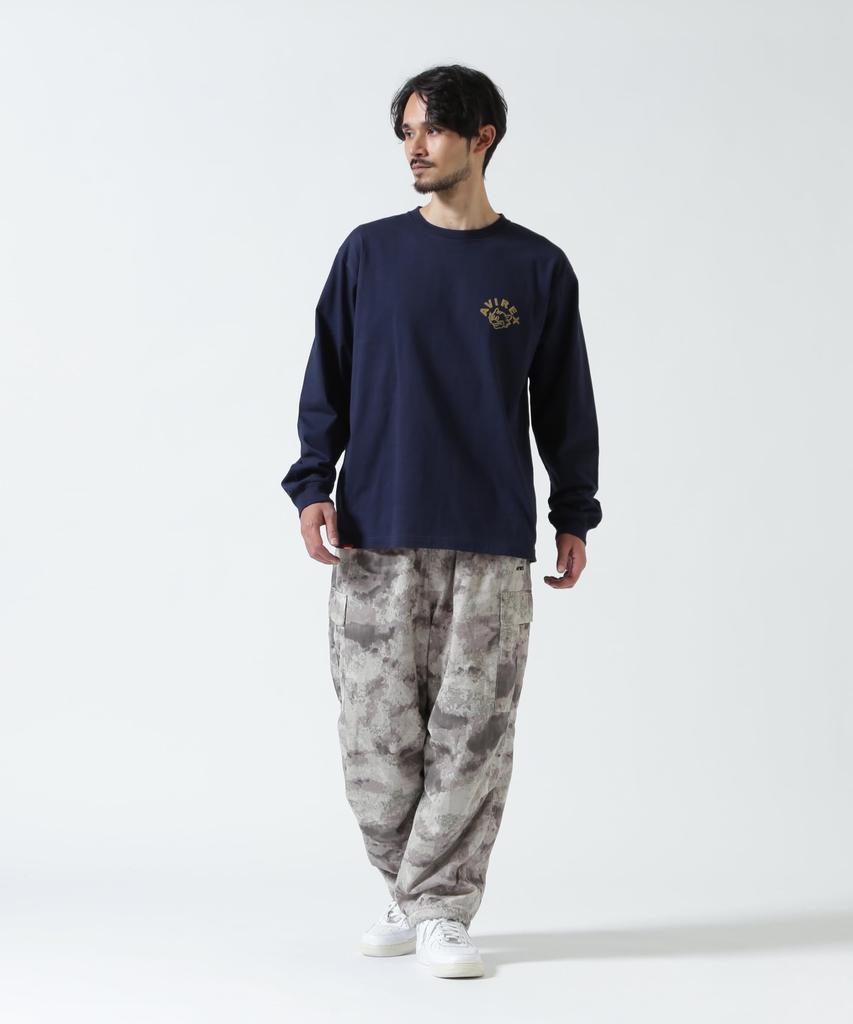 AVIREX TOMCAT L/S T-SHIRT navy