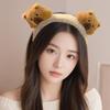 Plush Capybara Headband for Women: Perfect for Face Washing, Makeup, and Masks - Cozy Fall/Winter Hair Accessory with Capybara Design