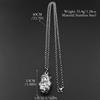 Human Heart Organ One Side Vivid Pendant Necklace Stainless Steel Chain Punk Party Women Men Doctors Nurses Jewelry Gift