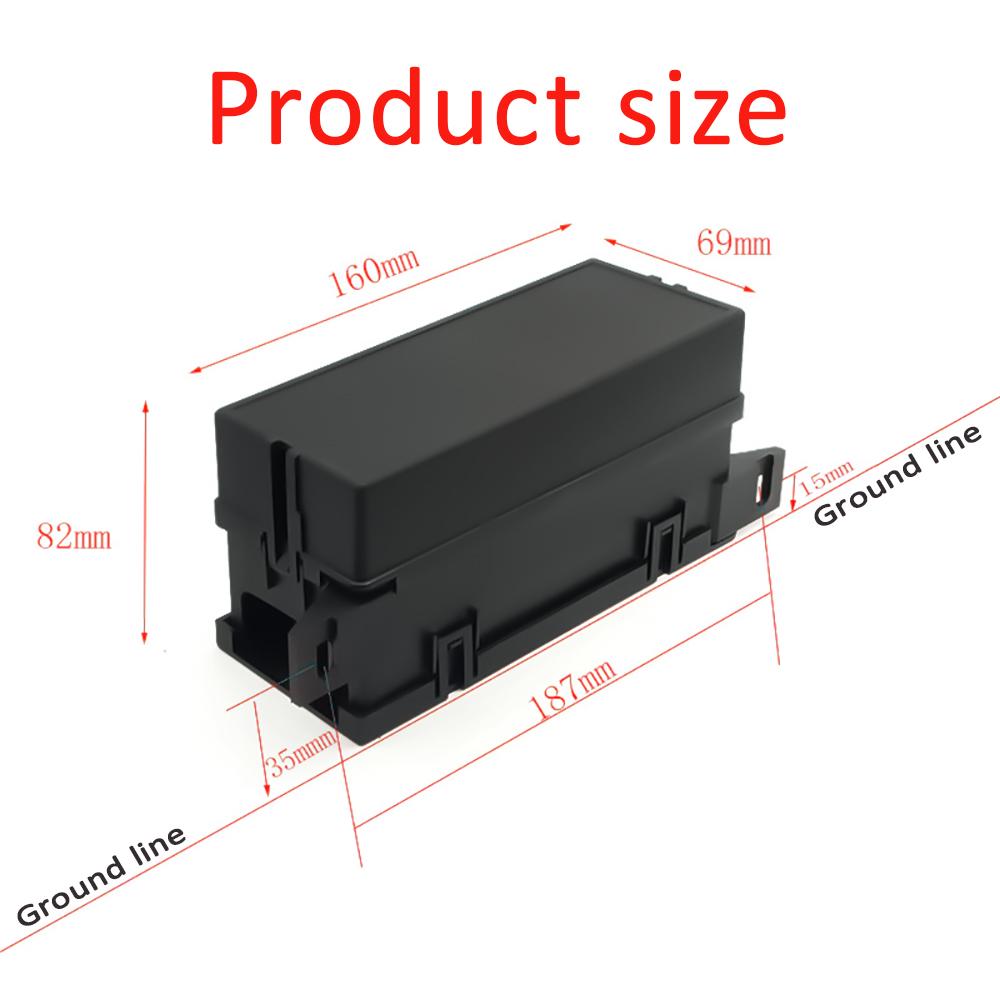 12V Fuse Block Fuse Relay Box Block 11 Way Waterproof  4PINATC/ATO Fuse Block and 6 Slot  Relay Panel for Universal Vehicles Car