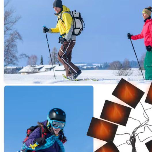 3 Levels USB Heating Pads Jacket Heater Pads Waterproof Outdoor Thermal Winter Heating Vest Pads Winter Warm Pants Heated Pads
