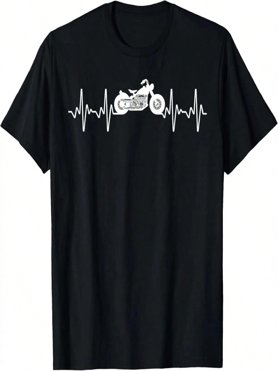 Funny Motorcycle Design For Boys Motorcycle Bike Lovers T-Shirt S