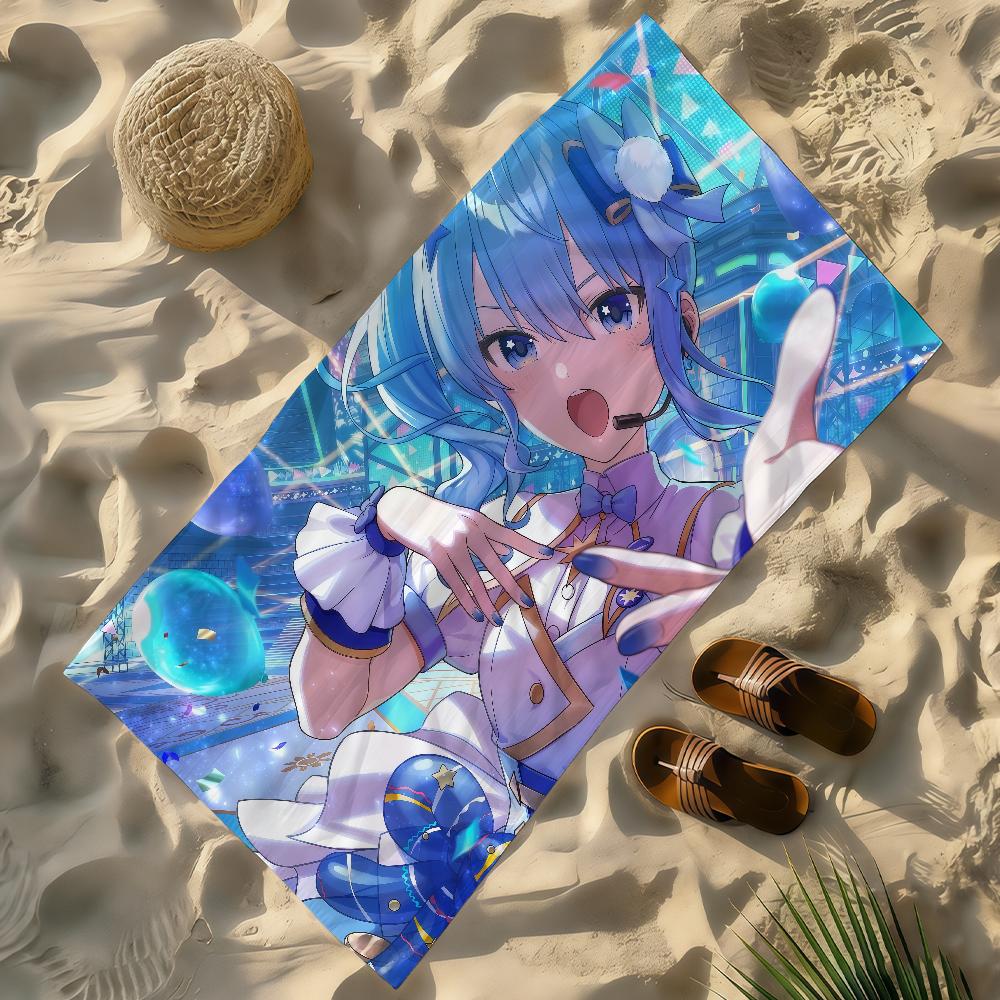 Singer H-Hoshimachi Suisei Towel Soft Lightweight Anti-Sand Large Beach Towel Quick-Drying Bath Sports Family
