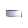 CARMATE Car Large Vertical Rearview Mirror 3000R Slowly Curved Mirror 240mm Chrome Mirror [Light Car] Black Frame M39