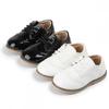 Nuove Scarpe in Pelle per Bambini Antiscivolo Impermeabili Casual Ragazzi Ragazze con Lacci Sneakers Monocolore Scarpe per Bambini Piccoli