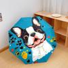 1 PC Automatic Folding Umbrella - French Bulldog Pattern, Portable & Foldable Design with 8 Ribs, Christmas Birthday Gifts