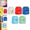 Lockable Mail Box Newspapers Large Capacity Iron Art Durable Rain Proof Hanging Box Mailbox Creative Letter Box for Home Decors