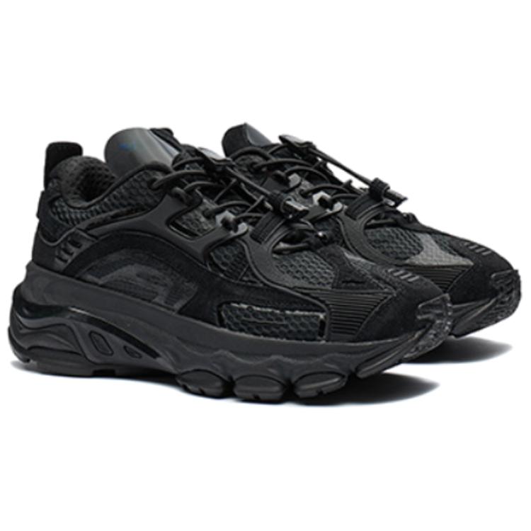 Li Ning Ling Yue Trendy Low-Top Dad Sneakers Women Sneakers Black ARLR022-6