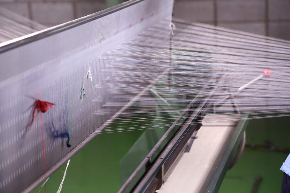 Banshu weave shuttle pink stole,