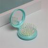 Folding Portable Small Comb With Makeup Mirror DIY Cushion Head Massage Comb Mirror