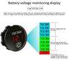 LED Voltmeter Digital Waterproof Motorboat Motorcycle Panel Digital Voltmeter Tester Monitor Car Voltmeter 12V Electrical Tester