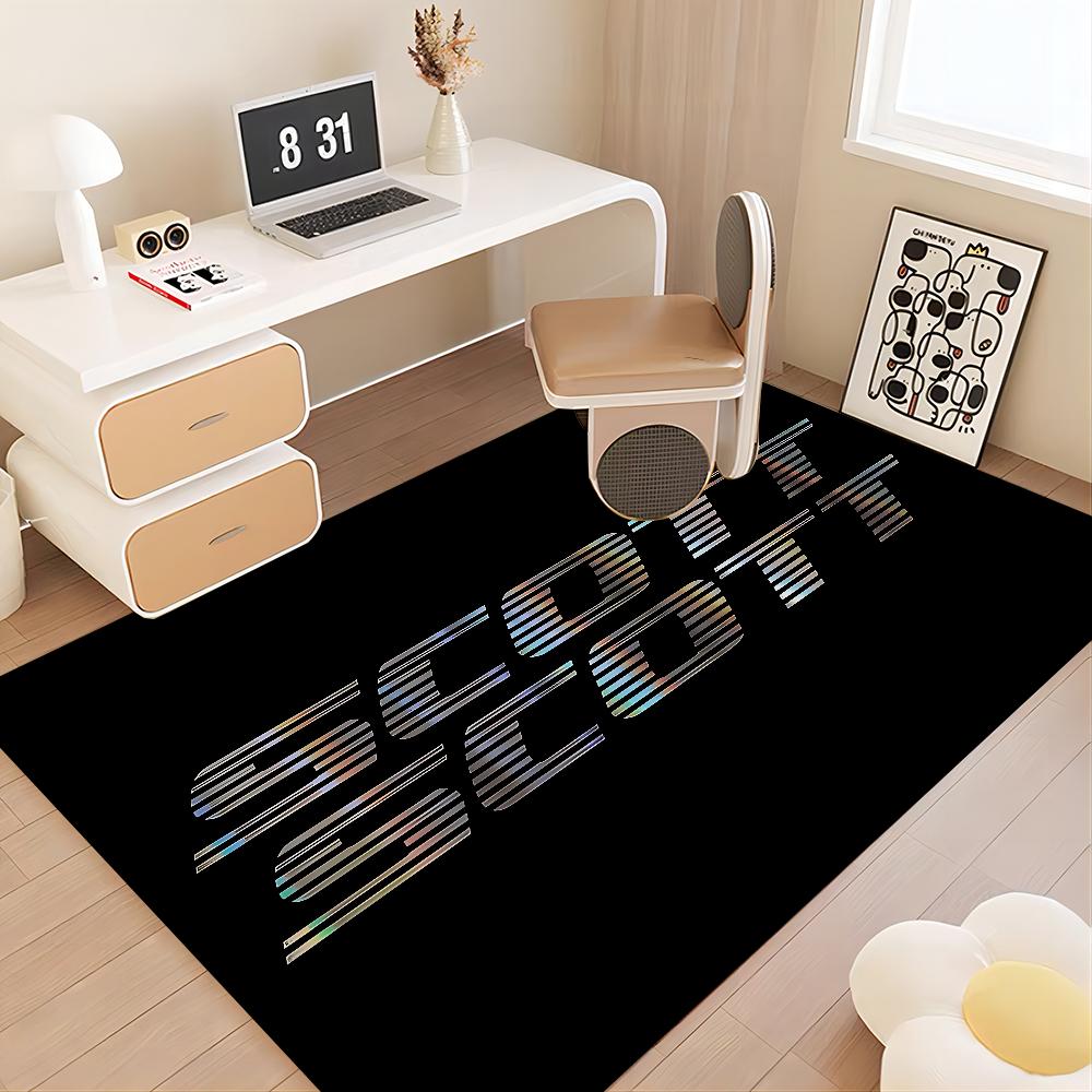 S-Scott Bike Logo Bathroom Mat Non-Slip Laundry Room Mat Laundry Decor Balcony Child Living Room Toilet Rug