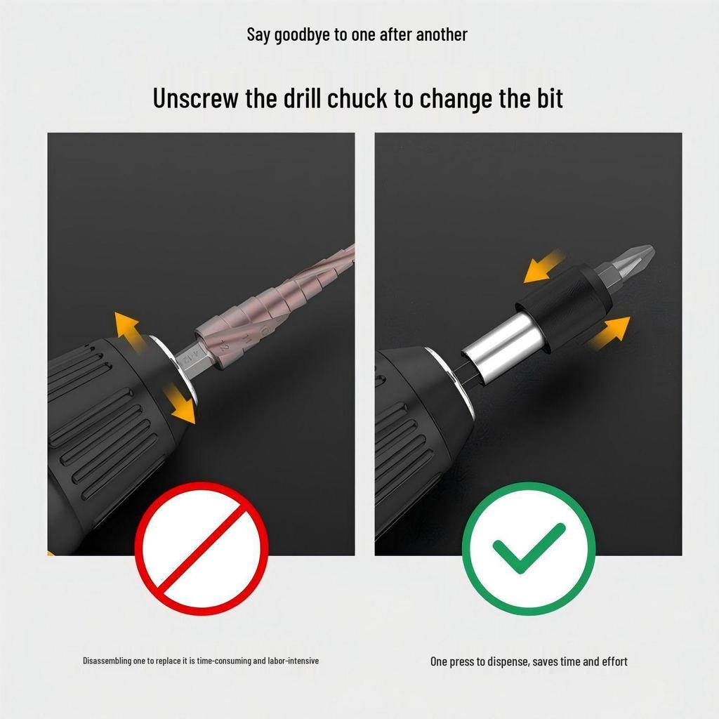 Magnetic Quick-Release Hex Shank Bit Holder Extension (6.35mm)