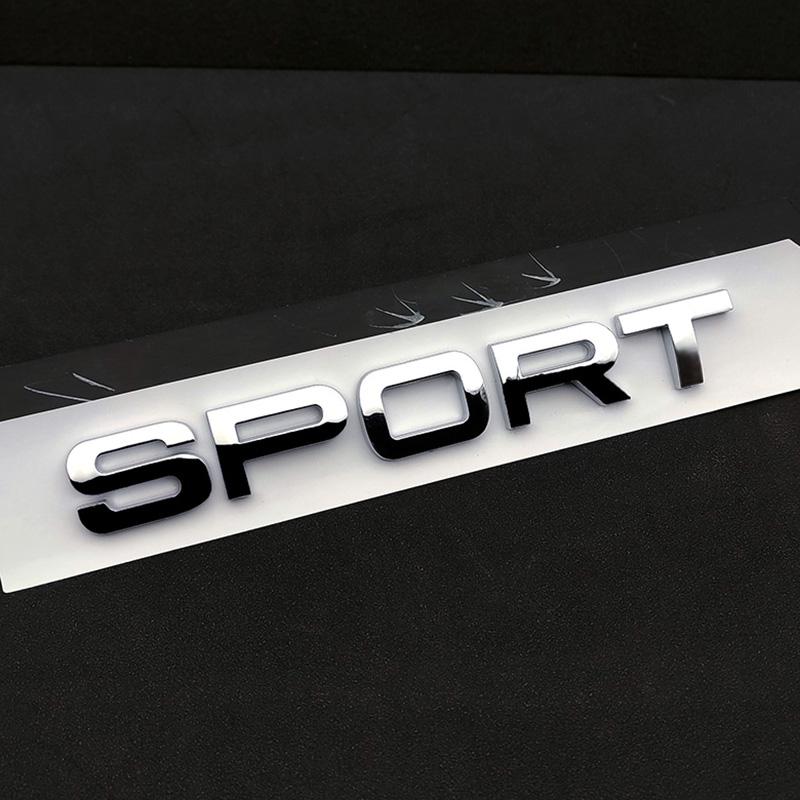 1Pc 3D ABS Logo Sport HSE Emblem Letters Car Trunk Badge For Land Rover Range Rover L320 Discovery Sport HSE Sticker Accessories