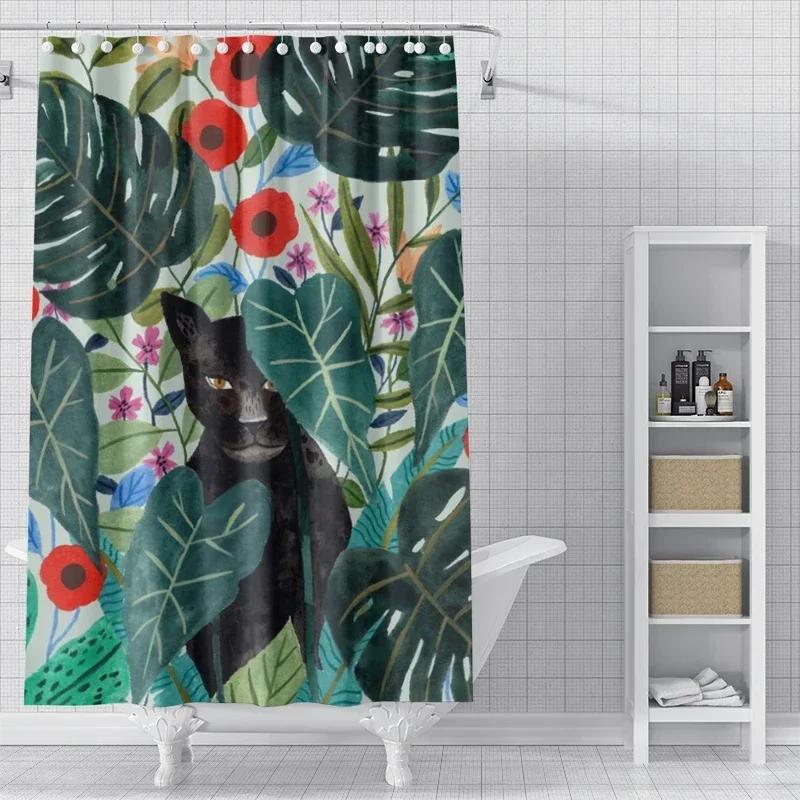 

Home Shower Curtains For Bathroom Waterproof Fabric Modern Nordic Style Bathroom Curtains Shower Curtain W60H190(CM)-1 Pcs
