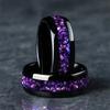 Fashion 8mm Men Stainless Steel Rings Inlay Galaxy Style Abalone Shell Rings For Men Wedding Engagement Band Jewelry Gift