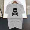 Summer T Shirts for Men Skull Graphic Printed Cotton Short-Sleeve Oversized T Shirt Tees Loose Woman Brand Men Clothes