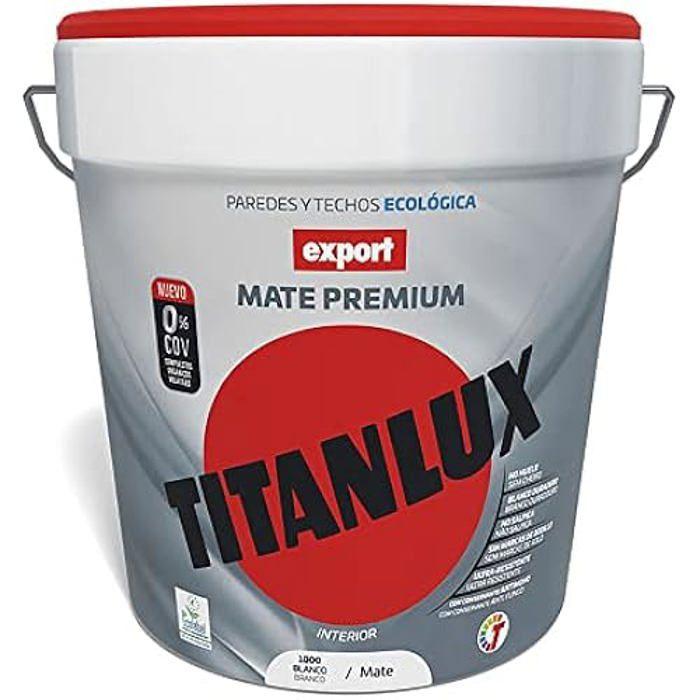Peinture vinylique lavable - TITAN - Blanc - 4L - Finition mate - Monocouche - Intérieur