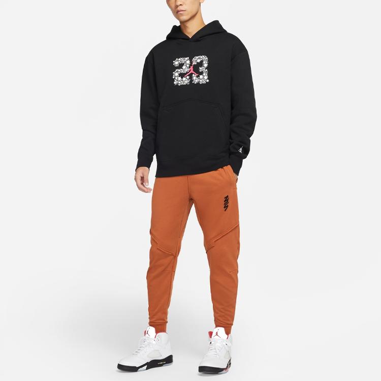 Jordan Zion Performance Embroidered Logo Jogger Pants Men Bottoms Dark-Russet DJ5874-246