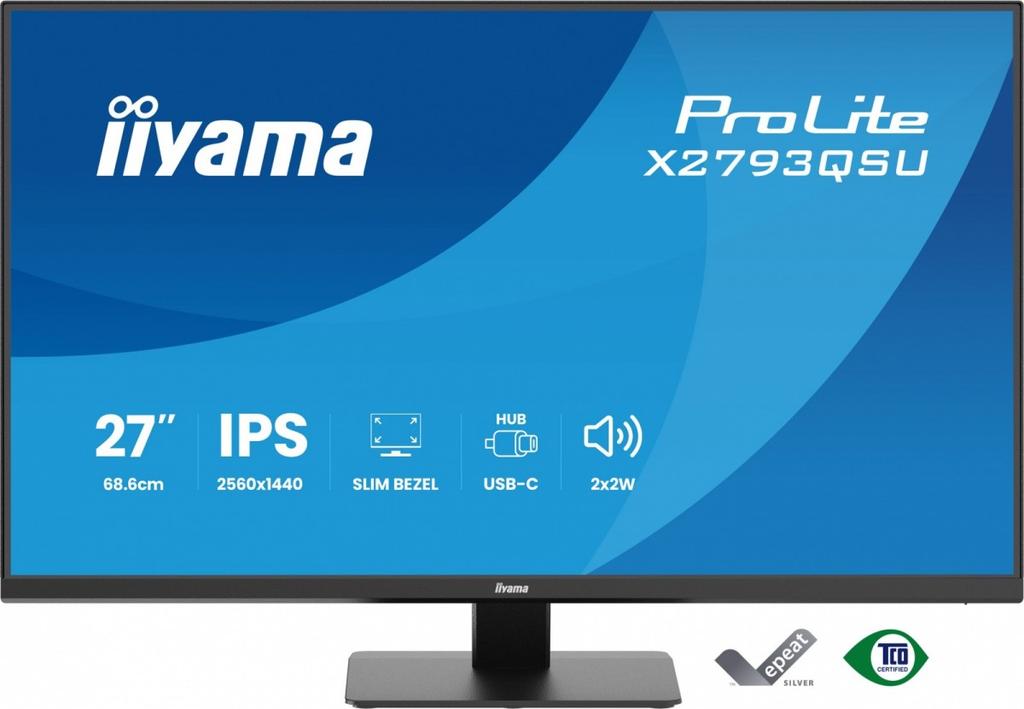 Monitor 27-inch X2793QSU-B1 IPS, QHD, HDMI, DP, 2xUSB