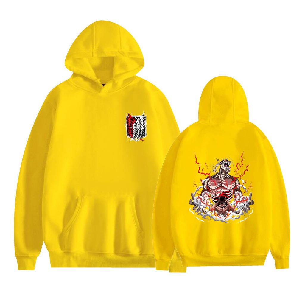 Attack on Titan Anime Hoodies Herbst Langarm Unisex Cartoon Pullover Streetwear Grafik Kleidung Sweatshirt