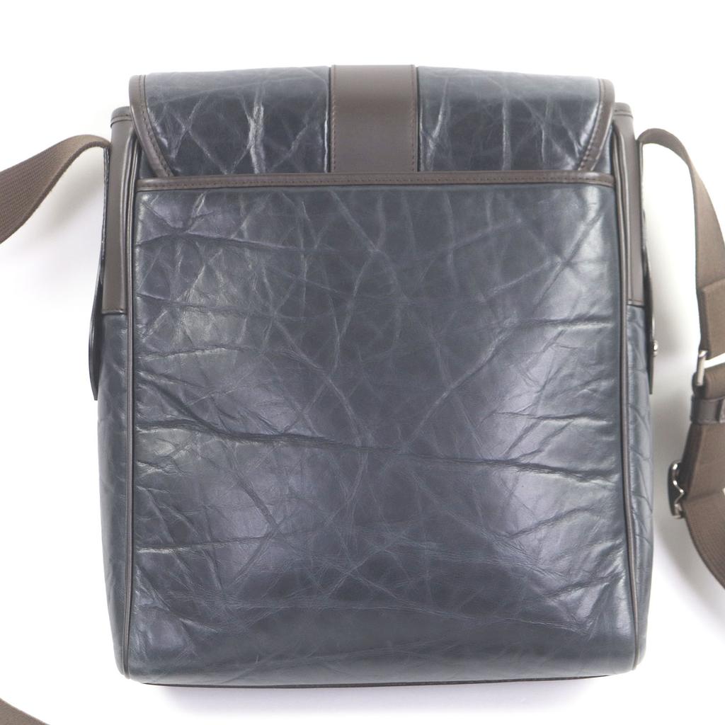 Sehr gut HUNTING WORLD Umhängetasche Metalllogo Marineblau Malteserkreuz Herren Gebraucht