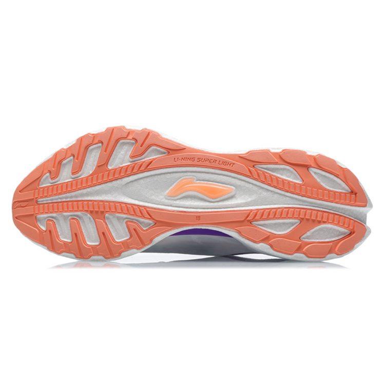Li Ning Super Light 18 Running Shoes Women's Low Top White/Purple ARMR008-7