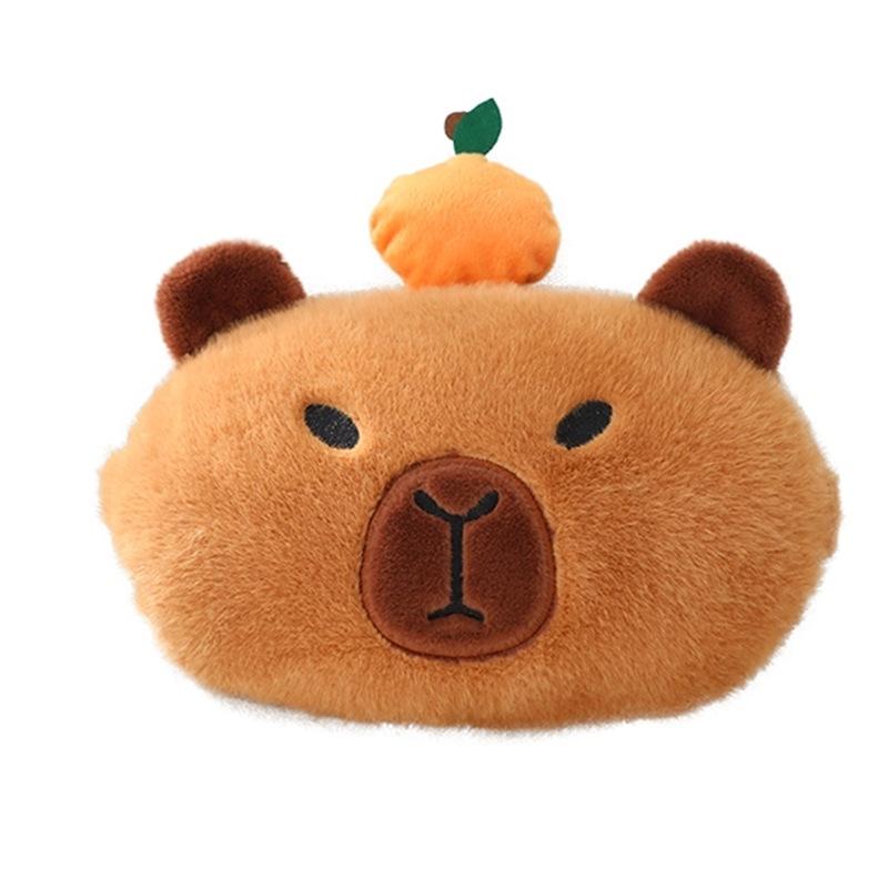 Capybara Neck Pillow Car Headrest Car Seat Cushion, Memory Foam, Auto Accessories for Comfort 3pcs