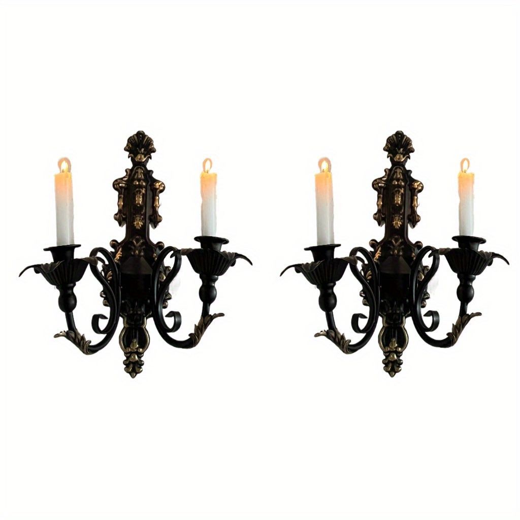 

Металлические настенные подсвечники канделябры настенные украшения идеально подходят для палочных свечей для спальни, настольных центральных элементов, гостиной, дома