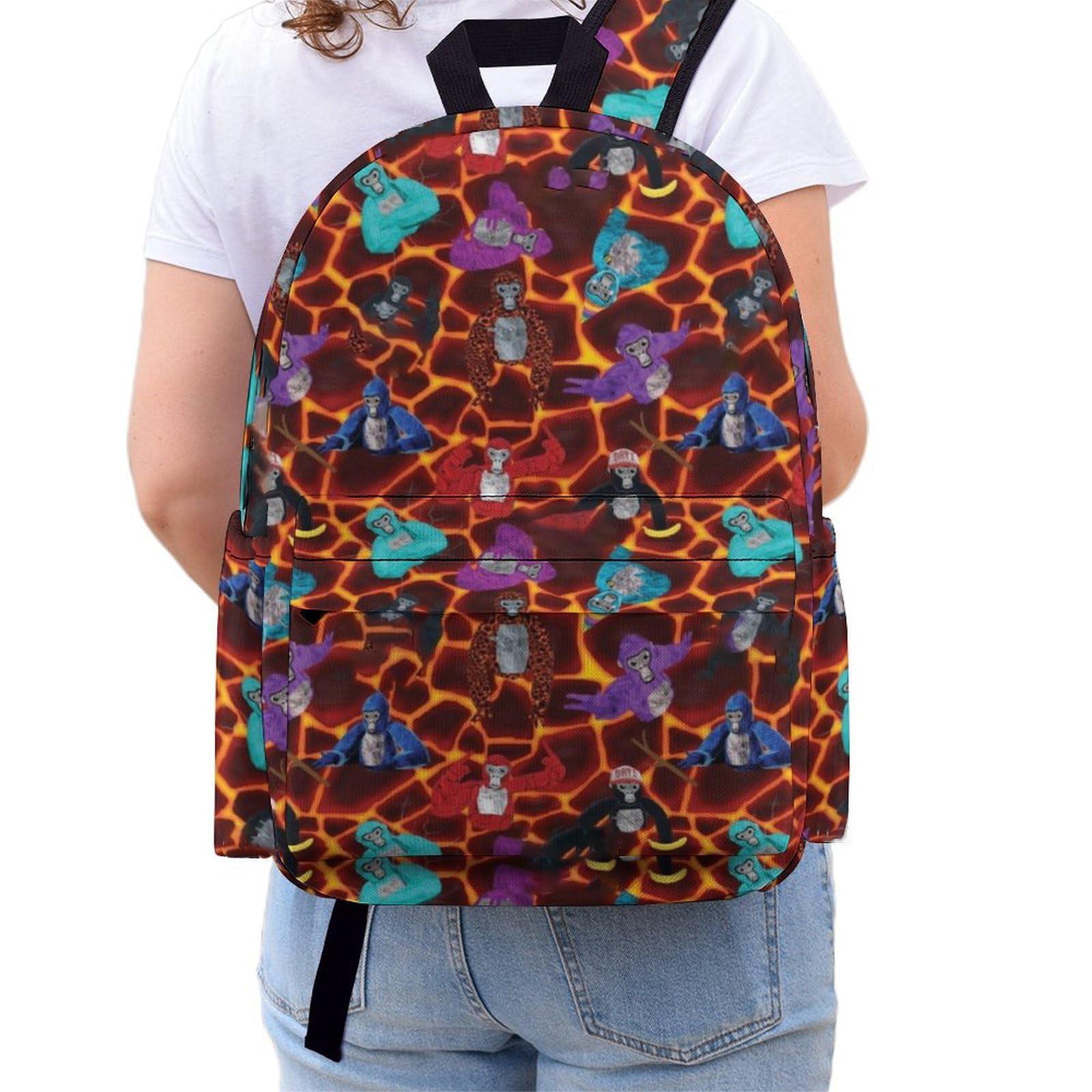 

Игровые рюкзаки Рюкзак Tag Дорожный рюкзак Рюкзак для повседневной носки Рюкзак для ноутбука Monkey для женщин и мужчин One Size красный