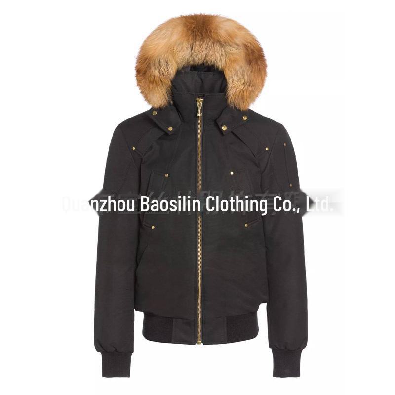 

Мужская куртка-бомбер с мехом лисы Gold Badge #02G от Palm Moose