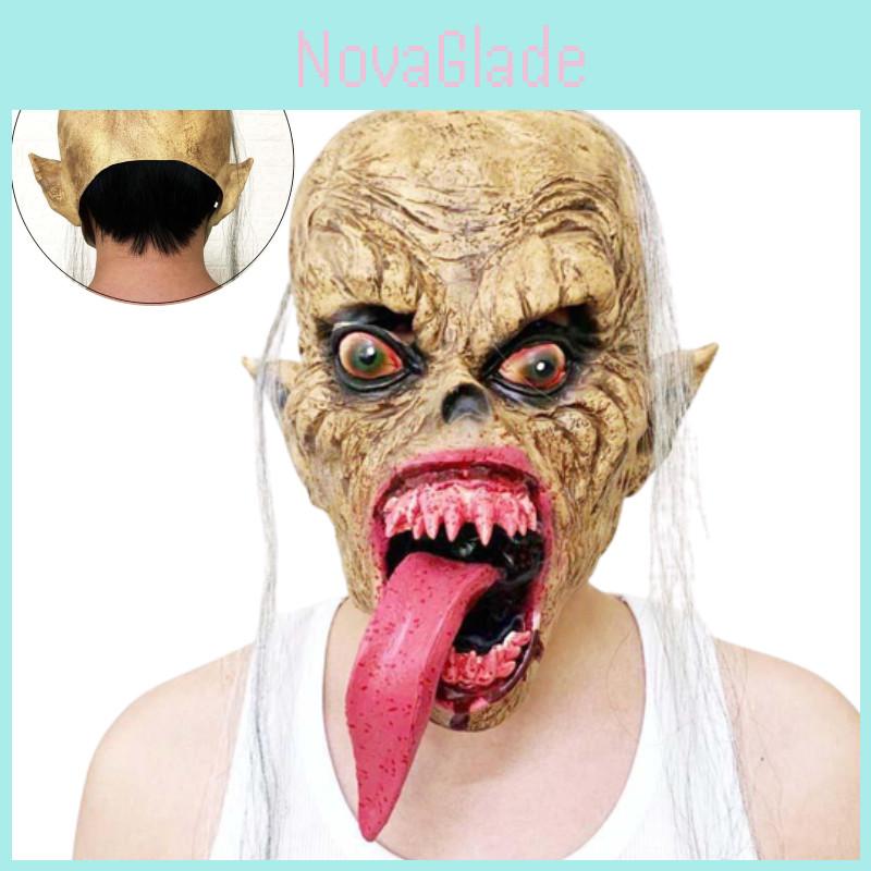Halloween Mask Blood Ancestor Rubber Handmade Costume Prop