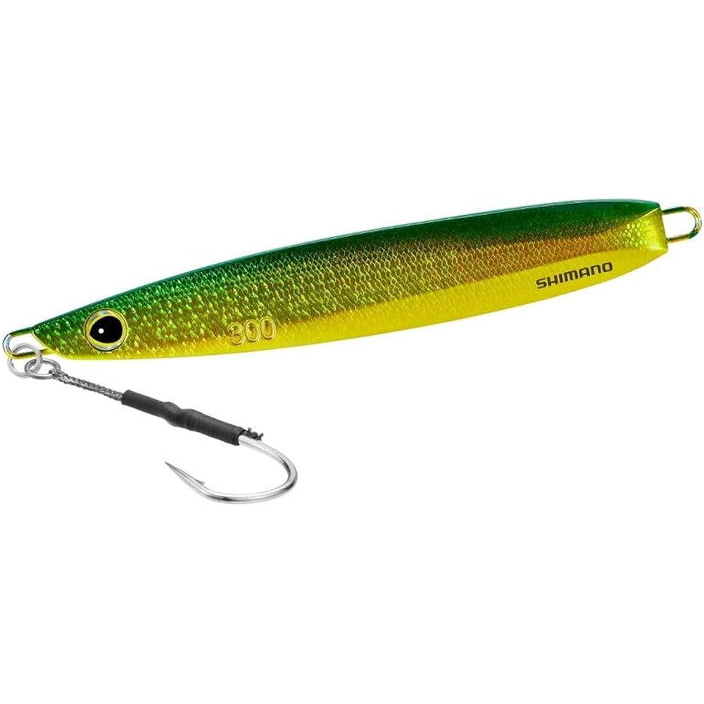 Shimano Ocea EJ Slide Offshore Jig 300g Green Gold Fishing Tackle