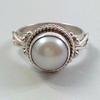 Anelli Splendidi con Perla Imitazione Stile Vintage Squisiti Accessori da Dito per Fidanzamento Femminile Gioielli Eleganti Chic
