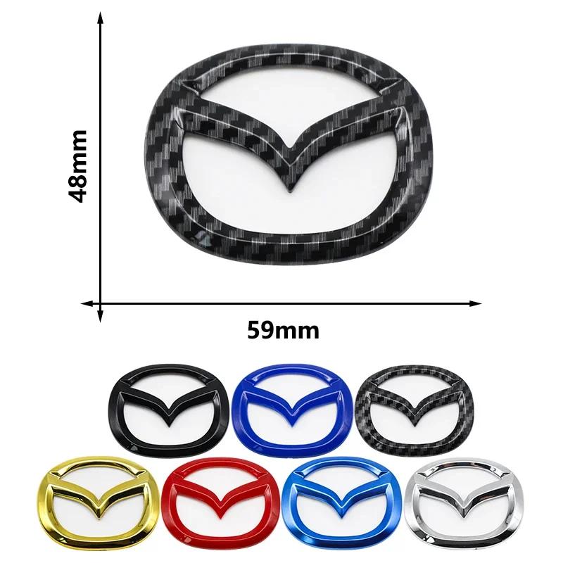 2025 Caldo 1 pz ABS Adesivo Emblema Centrale Volante Auto per Mazda 3 CX3 CX4 CX5 CX7 CX8 CX9 CX30 RX7 Atenza Axela Decorazione Interna
