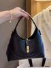 Ctrasting color niche design dumpling bag versatile commuter portable shoulder crossbody bag handbag
