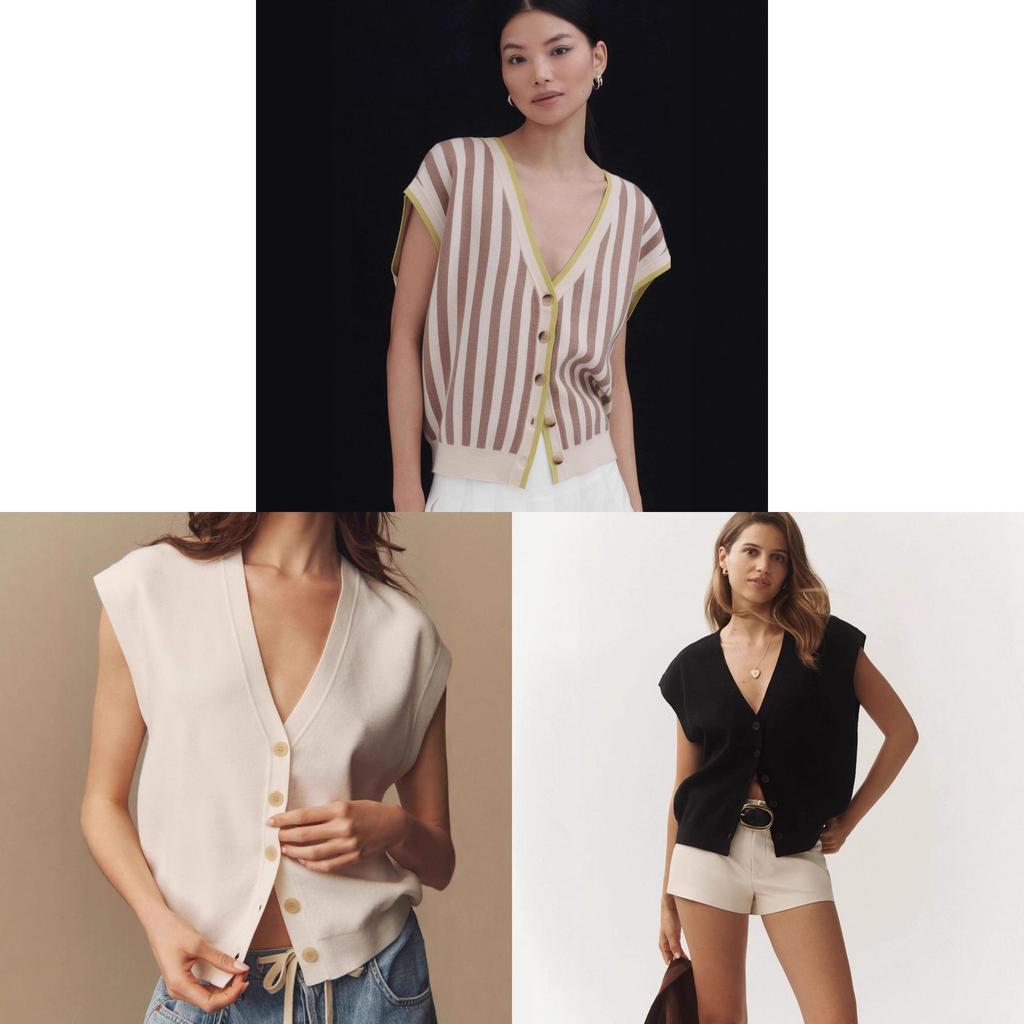 Street Style Knit Vest With 3d Spliced Pattern For Women Winter Fashion