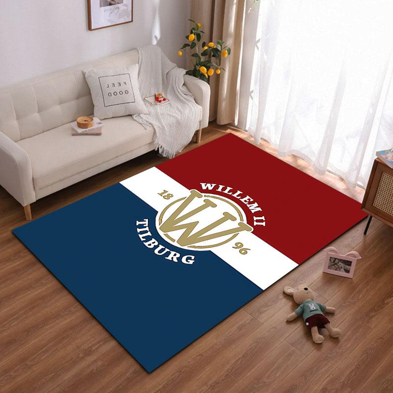Willem II Tilburg Carpet suitable as a non-slip mat for the living room or bedroom sofa